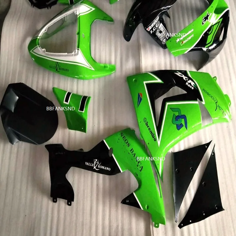 First-class green black ABS Motorcycle cowl for ZX-10R 2006-2007 ZX 10R 06-07 plastic kit Motorcycle parts Fairing