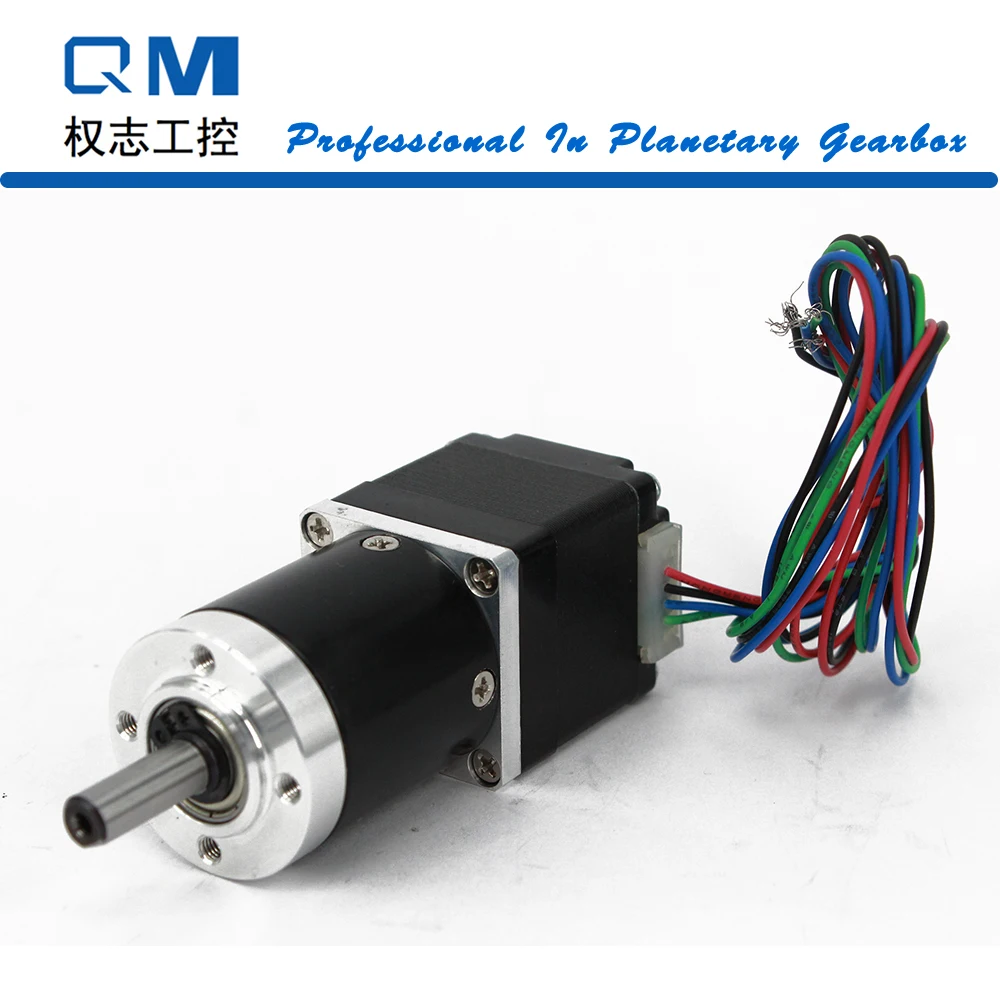 Geared Stepper Motor 4-Lead Nema11 30mm Planetary Gearbox Metal Gear Ratio 9:1 Robot 3D Printer Pump