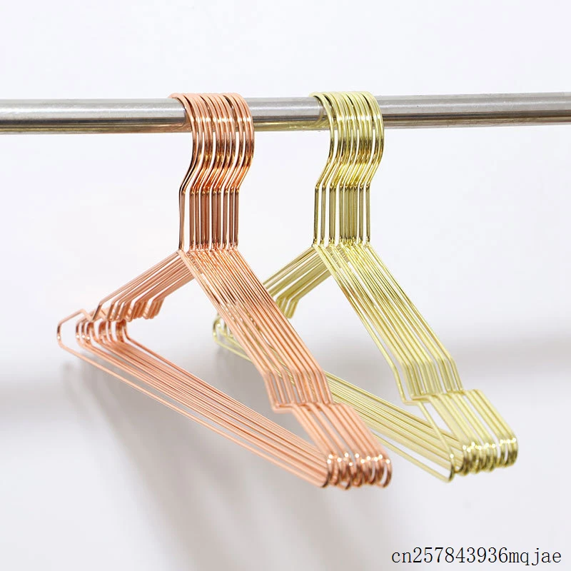 

50pcs Metal Hanger with Groove Suit Hangers Heavy Duty Strong Coats Hanger for Clothes Shirts