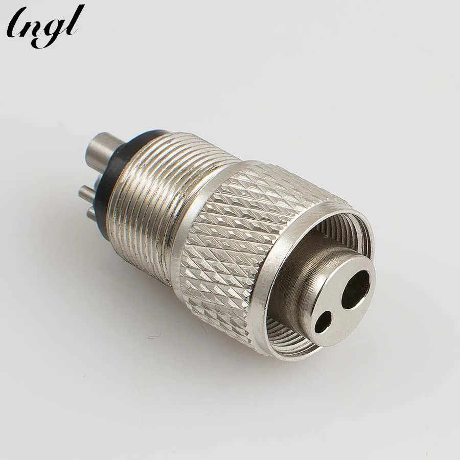 Dental High Speed Handpiece Turbine Adapter from 4 Holes to 2 Holes Changer Connector Tool for Air Motor Dentist Tools