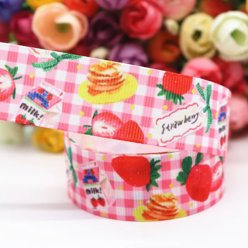 10 Yards Grosgrain-Band mit Lollipop- und Fruchtmotiven, 1" 25MM, für Haarschleifen, DIY-Bastelarbeiten, handgemachte Accessoires M19061002 – Detail 6