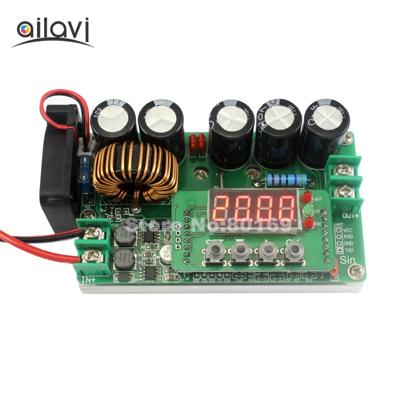 

600W DC-DC Adjustable CNC Step-up Converter Constant Current 6-60V24V12V to7-90V60V48V Power Supply Boost Module 10A