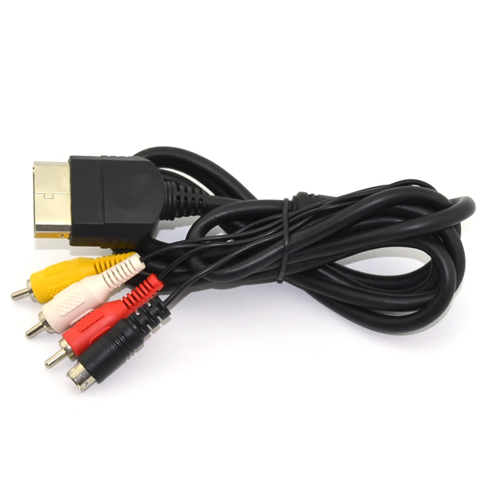 100pcs High quality 1.8M S-Video AV A/V Cable Cord for Microsoft Xbox Console Video Game