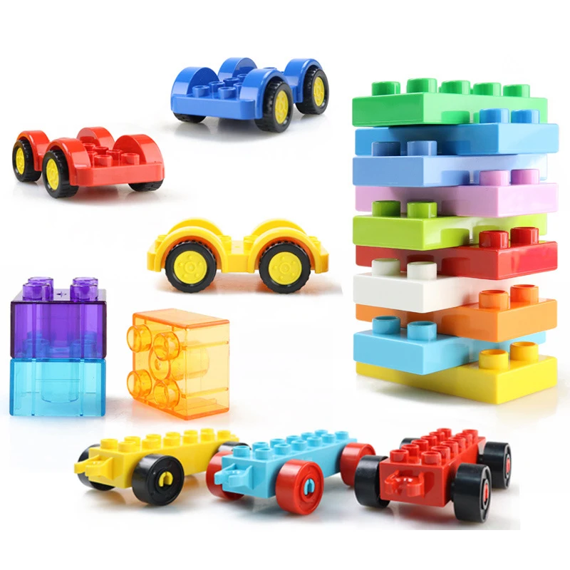 Big Size DIY Construction Building Bricks Plastic Assembly Accessories Building Blocks Toys For Children Gift