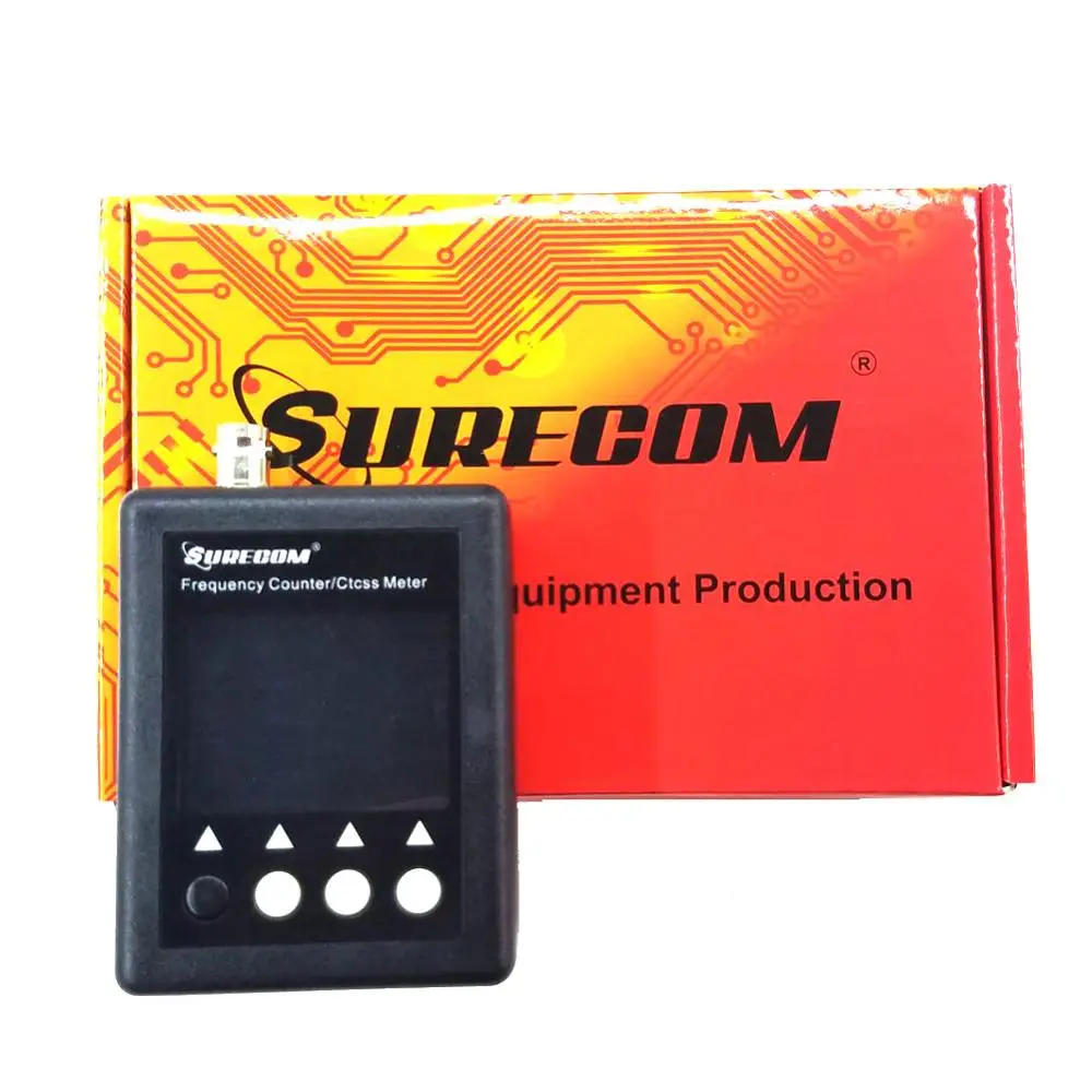 Medidor de frecuencia SURECOM SF-401 plus contador de frecuencia 27Mhz-3000Mhz radiofrecuencia portátil con decodificador CTCCSS/DCS