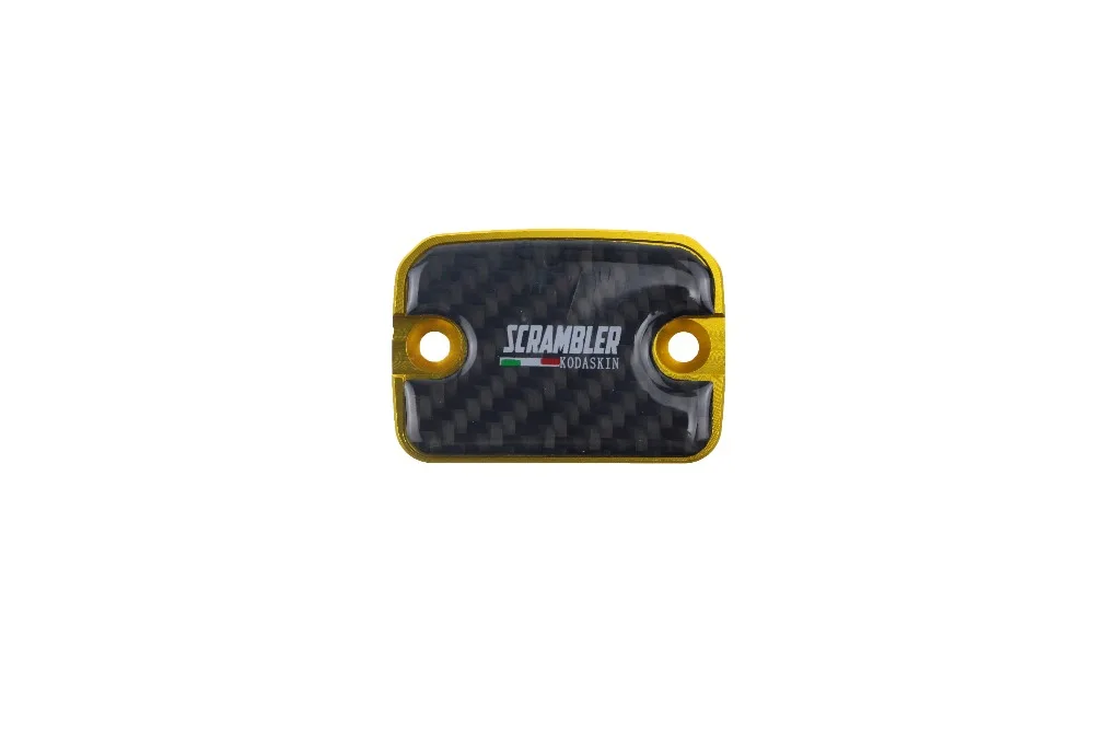 

KODASKIN Carbon Italy Brake Fluid Reservoir Cap Front for Ducati Scrambler (Gold)