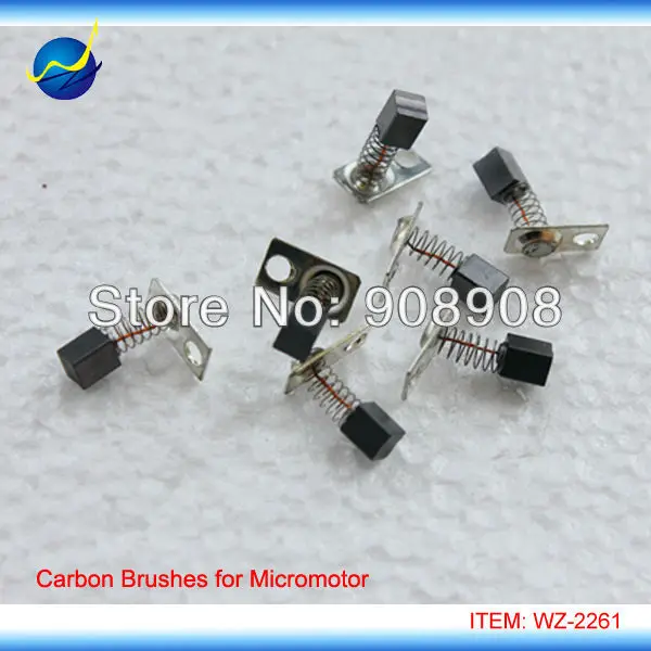 4 Pcs 3.4mm * 3.4mm * 5mm Carbon Brush for H37L1, H35SP1, M45, H102S, L102S Electric Brush Micromotor Handpiece Spare Parts