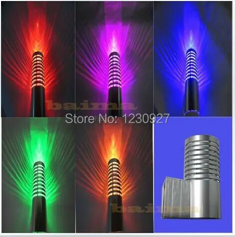 

3w LED wall lamp LED wash wall lamp KTV barbershop light picture lamp colourful RGB wall background spot light