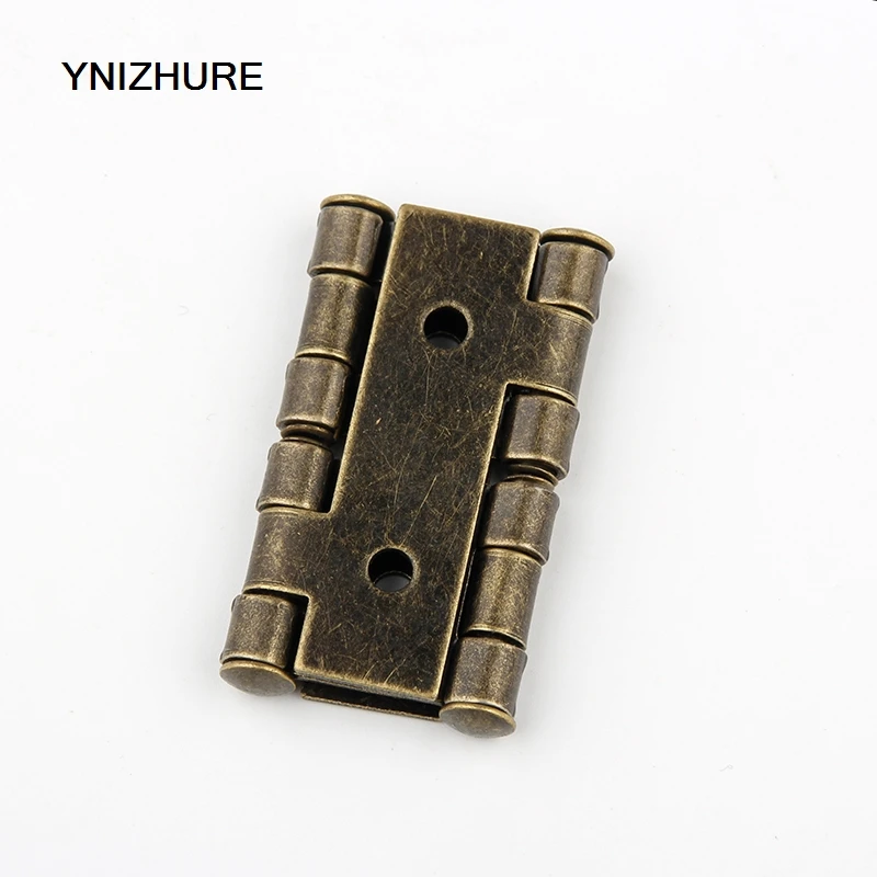 YNIZHURE 47*48mm 10PCS Antique Bronze double bearing screen Baffle hinge furniture hinges hardware accessories