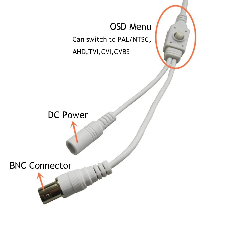 Imagem -06 - Ahd Câmera de Segurança Analógica Ntsc Pal 2.812 mm Lente Metal Bala Câmera ao ar Livre Vigilância de Vídeo à Prova Impermeável Água para Dvr 5mp 2mp