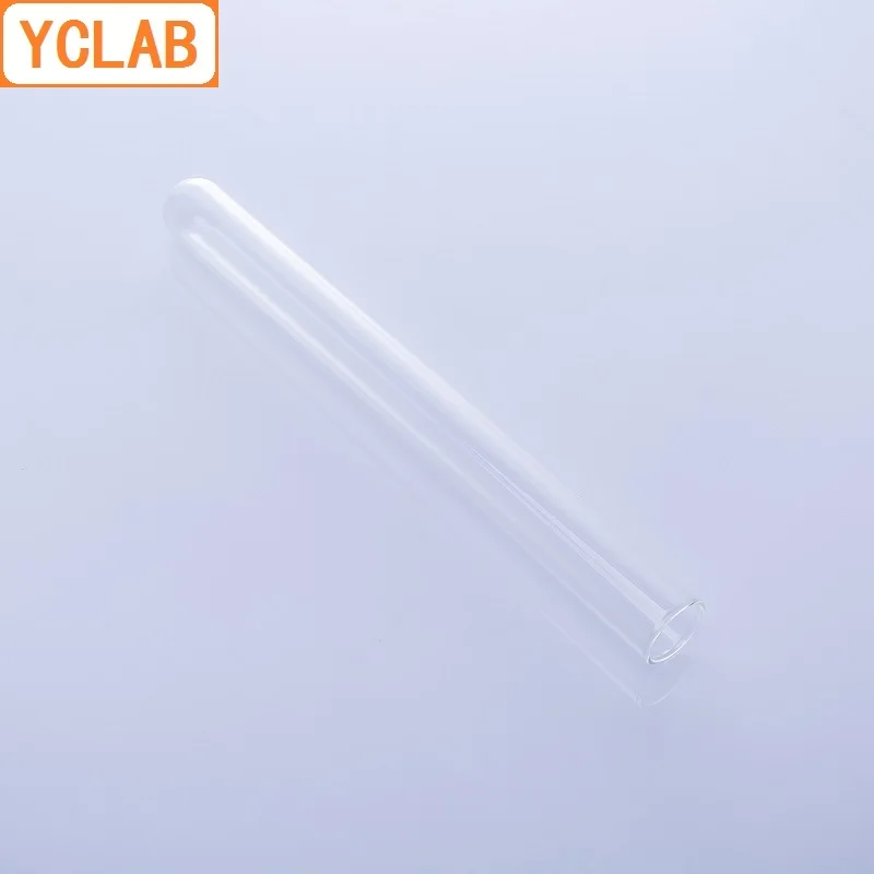 YCLAB 18*180mm Glass Test Tube Flat Mouth Borosilicate 3.3 Glass High Temperature Resistance Laboratory Chemistry Equipment