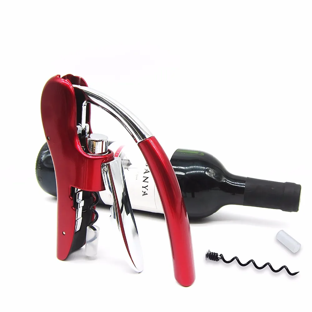 Professional Zinc Alloy Power Wine Opener Bottle Corkscrew Opener Built-in Foil Cutter Premium Rabbit Lever Corkscrew for Wine