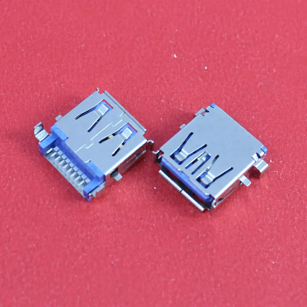 ChengHaoRan 1Piece USB 3.0 Connector Female Socket For Laptop Computer Notebook Female Jack PCB Mounting Sink SMT