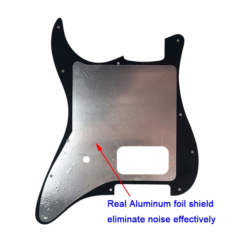 Feiman Custom Parts 11 Screw Holes Pickguards Suit For Fender Tom Delonge Strat Guitar US Spec Strat With Bridge Humbucker