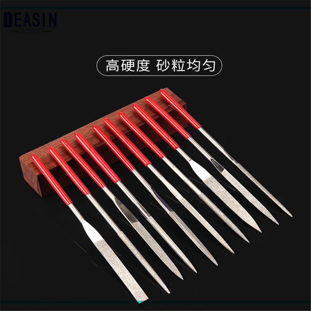 

10Pcs 3x140mm Diamond File Dental molar file Dental file Diamond grinding rod Polishing strip Oral Suture Tool Hand Metal file