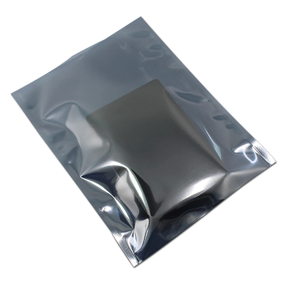 600Pcs/Lot 14*20cm ESD Anti-static Bags Top Open Static- free Antistatic Bag Plastic Storage Packing Packaging Pouch Poly Bag