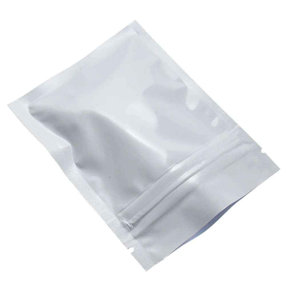 

7.5*10cm DHL Shipping Self Seal Resealable Zip Lock Mylar Package Pouches White Aluminum Foil Ziplock Packing Bag 1000pcs/lot