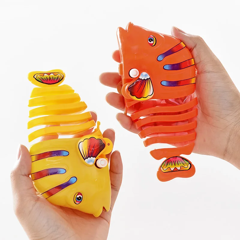 New Wind Up Toys Colorful Fish Chain Clockwork Toys Children Toys Clockwork Baby Fish Tail