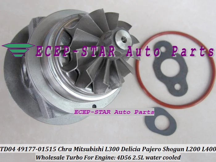 Turbo CHRA Cartridge Core TD04 49177-01512 For Mitsubishi Delica L300 L200 Pajero Shogun For Hyundai galloper 4D56 2.5L Water C