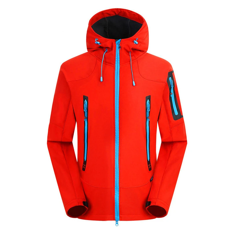 Hot Sale Sport Outdoor Windproof Softshell Waterproof Warm Camping Fishing Adult Male Clothing Polyester Hiking Jacket