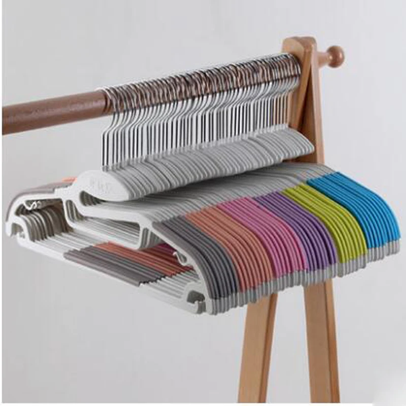 

10pcs/lot 41cm Dry and wet clothes hanger/Plastic hanger/Antiskid and indentation hanger/
