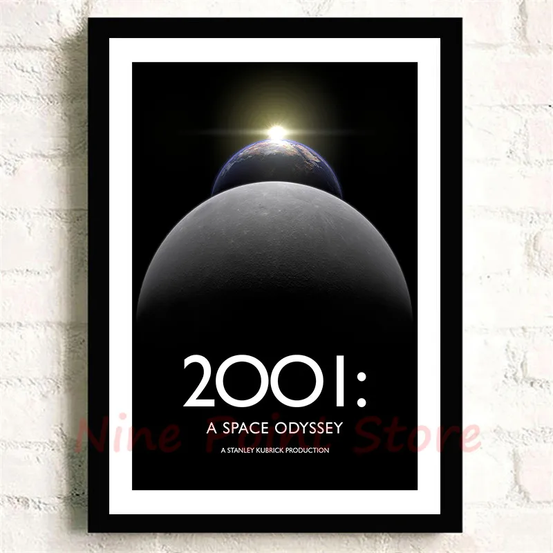 2001 A Space Odyssey Movie Coated paper Poster Posters Wall Art Painting for Living Room Home Decor Frameless