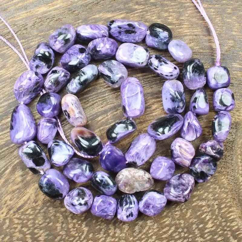 Natural Charoite 6-9mm Irregular Beads 15inch per strand Wholesale For DIY Jewellery  !