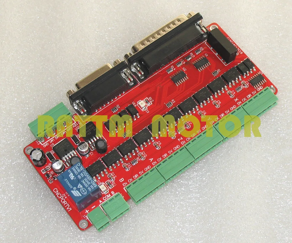 5 axis CNC Breakout board interface adapter board V8 type with optical coupling