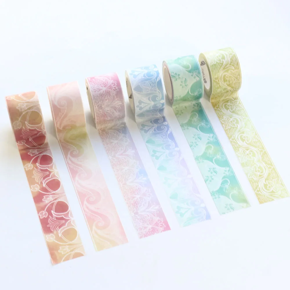 

Domikee cute creative lace design decoration masking tape for diary,candy school DIY masking tape stationery supplies,3cm*5m