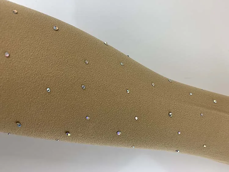 Strass Eiskunstlauf Strumpfhosen Erwachsene Kinder Gymnastik Trikot Eislaufen Hosen Socken Mädchen Strumpfhosen Erwachsene Fitness Legging – Detail 10