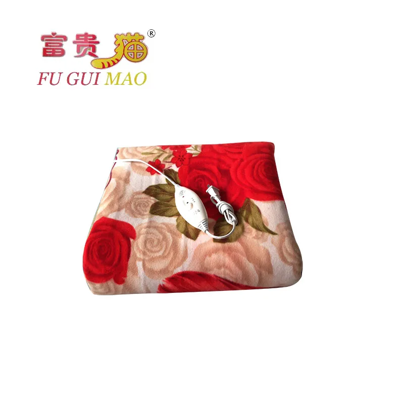 FUGUIMAO Electric Blanket  Double Manta Electrica 150x120 Electric Heating Blanket Plush Heated Blanket Carpets Heated 220v Bed