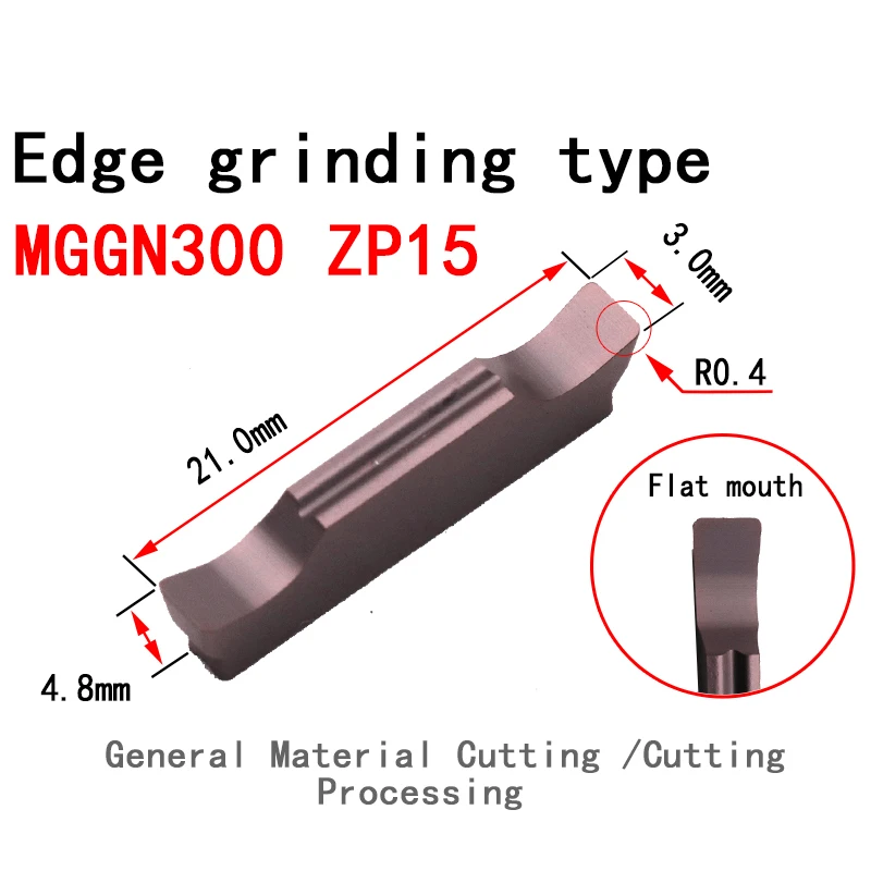 MOSASK MGGN 10 шт., MGGN300 400 ZP15 токарный станок с ЧПУ, токарный инструмент, отрезная обработка из нержавеющей стали, вставки из карбида вольфрама