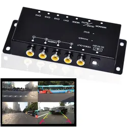 Wayfeng-caja de interruptor automático, 4 canales disponibles, Control para cámara de visión trasera de coche, vídeo, cámaras delanteras y traseras, asistencia de estacionamiento