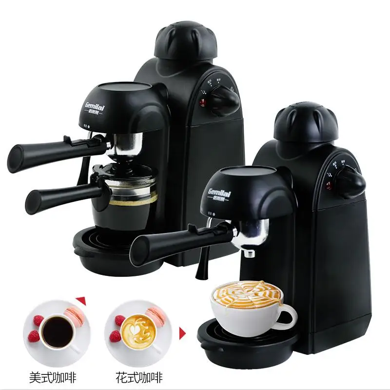 Máy pha cà phê espresso Nhỏ bán tự động gia đình Áp suất Bơm loại Hơi Nước Sữa Bong Bóng Thương Mại