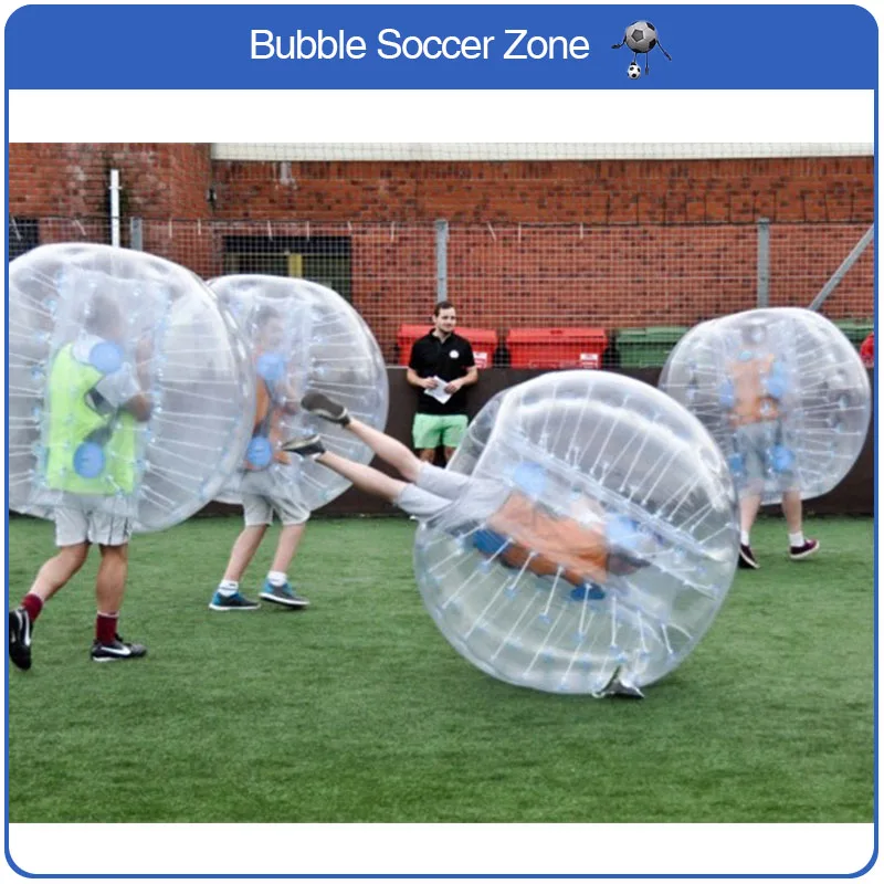 Free Shipping 0.8mm PVC 1.5m Inflatable Bubble Soccer Ball Human Hamster Ball Air Bumper Ball Adult Inflatable Bubble Football