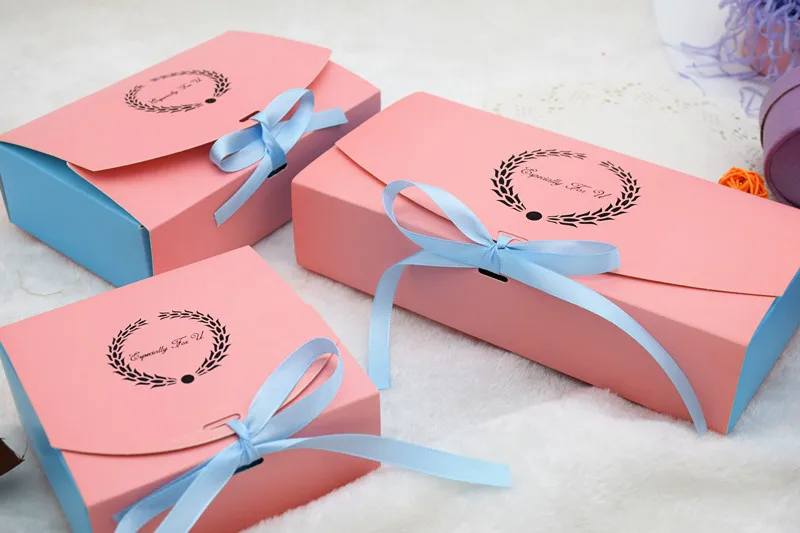 3 Size Cake Paper Box Party Gift Packaging Box Cookie Candy Nuts Box DIY Wedding Gift Packing Box Free shipping