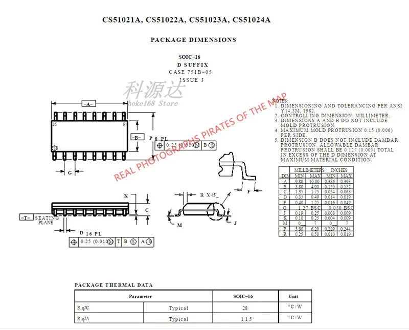 5 ชิ้น/ล็อต CS51022ADR2G SOIC16 CS51022AG CS51022A CS51022 ในสต็อก