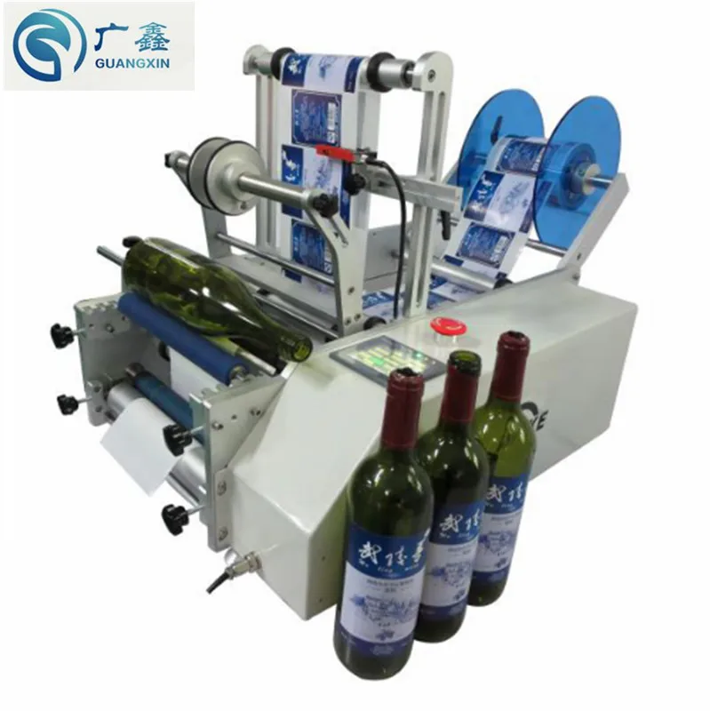 

WT-50SG Semi-automatic Round Bottle labeling for all kinds of round shaped bottle with single or double Adhesive Sticker