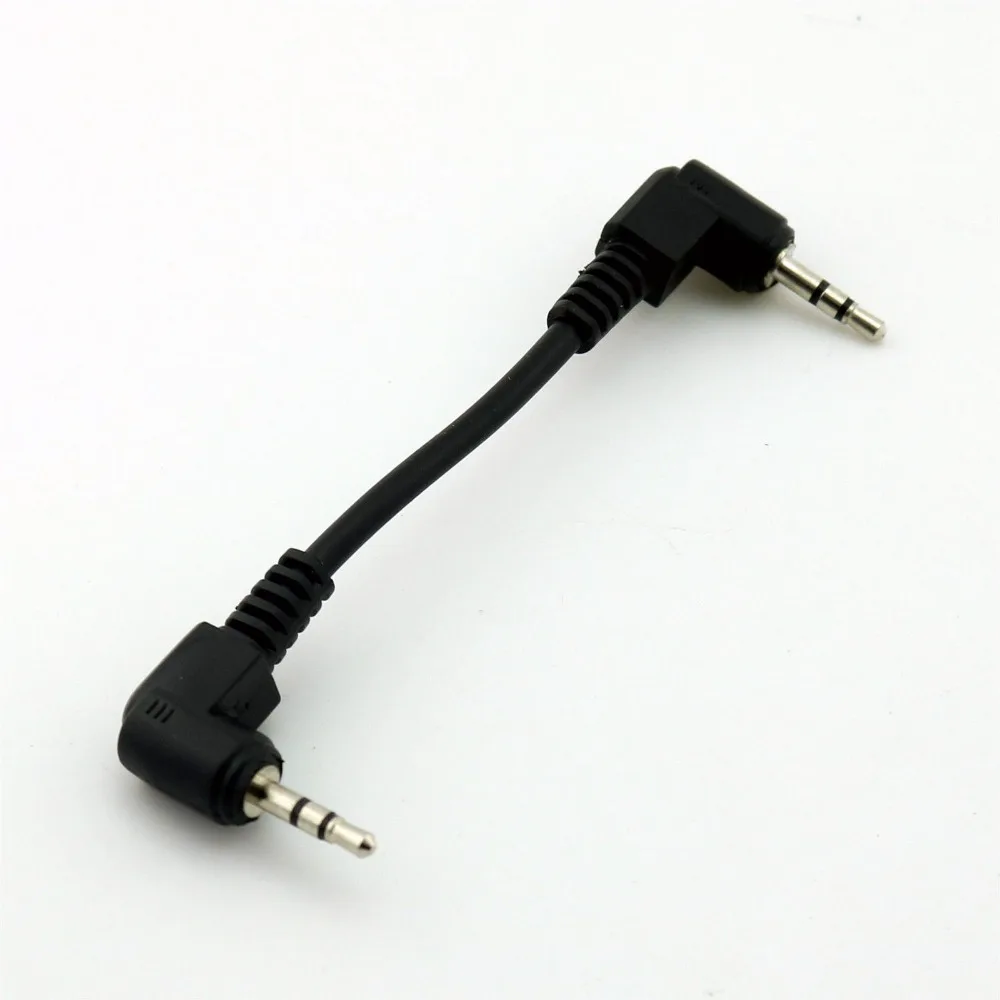 

50pcs 2.5mm 3pole Stereo TRS Male to 2.5mm 3pole Male Plug Male to Male Right Angle Audio Aux Connector Cable Cord 8cm