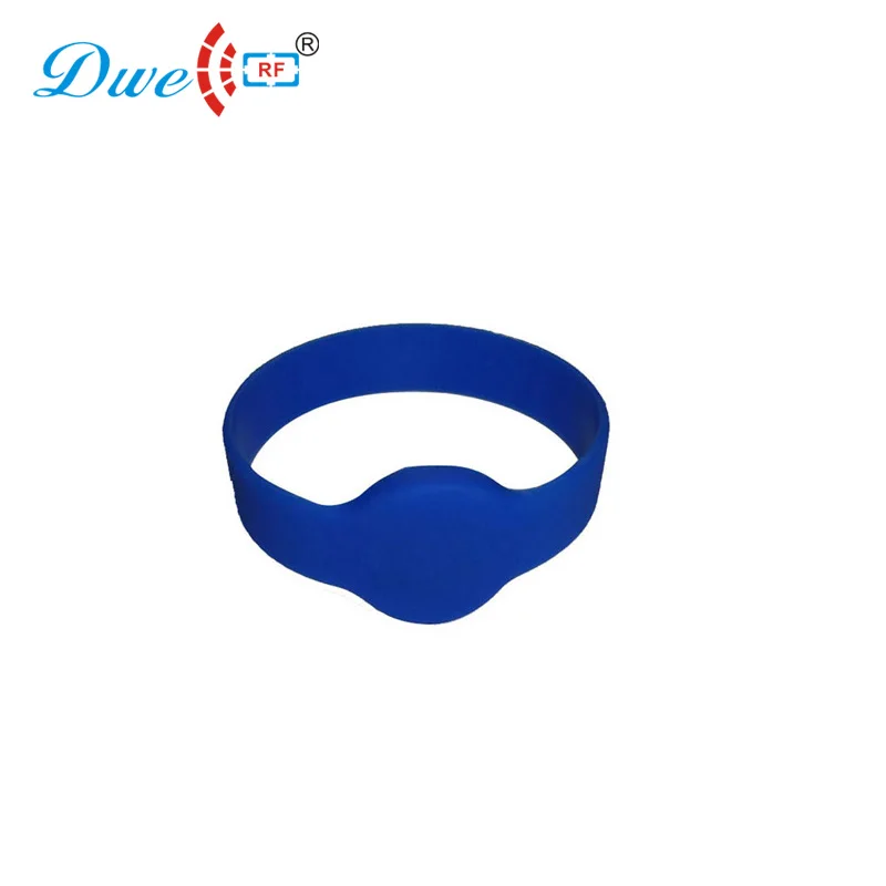 

DWE CC RF colorful high frequency 13.56mhz rfid wristband tag for access control reader