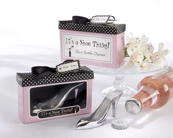 (10 Pieces/lot) Bridal Shower Decoration Favors of It's a Shoe Thing Shoe Bottle Opener Favors For Wedding and Party Gifts