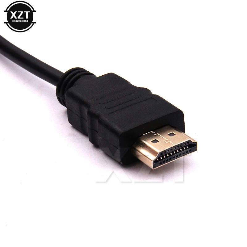 Hot Sale 1.8M 6FT HDMI-Compatible To VGA Cable Male to Male Video Adapter For HDTV HD Player HDMI-Compatible Kabel Cable Adapter