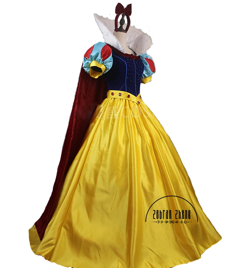 Top Quality Snow Princess Cosplay Costume With Crystal For Halloween Dress Adult Women Custom Made