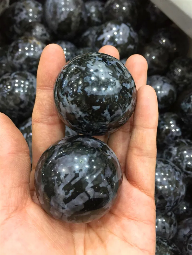 2pcs drop shipping natural serpentine Crystal gemstone sphere meditation reiki healing ophiolite crystal polished ball as gift