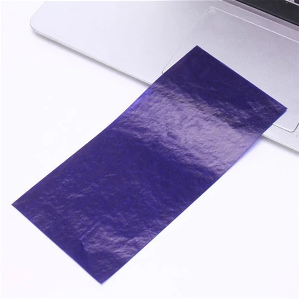 100pcs/box 48K Blue Carbon Stencil Transfer Paper Double Sided Hand Pro Copier Tracing Hectograph Repro 8.5x18.5cm