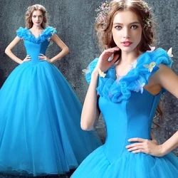 Blue Cinderella quinceanera dresses vestidos de 15 anos vestidos de quinceanera vestido de debutante cheap quinceanera gowns