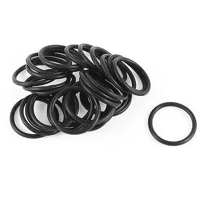 

30 Pcs 22mm x 18mm x 2mm Rubber Oil Sealing O Rings for Mechanical