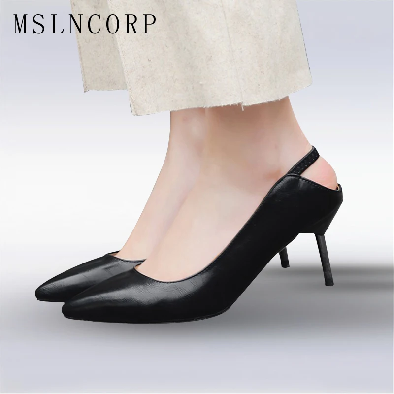 

Plus Size 34-43 New Women Pointed Toe Sandals Party Fashion Sexy High Heels Shoes Wedding Pump Dress Office Lady Stiletto Pumps