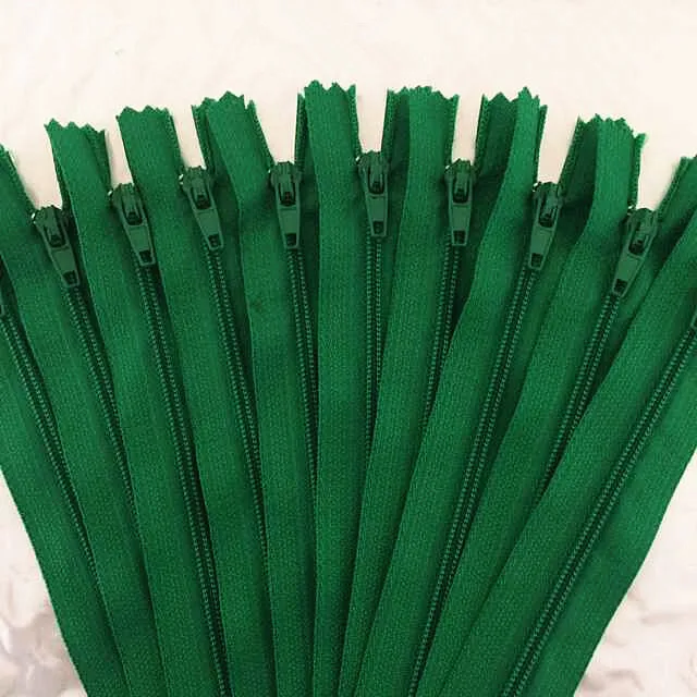 10pcs 20cm (8 Inch) Green Nylon Coil Zippers Tailor Sewer Craft Crafter\'s &FGDQRS