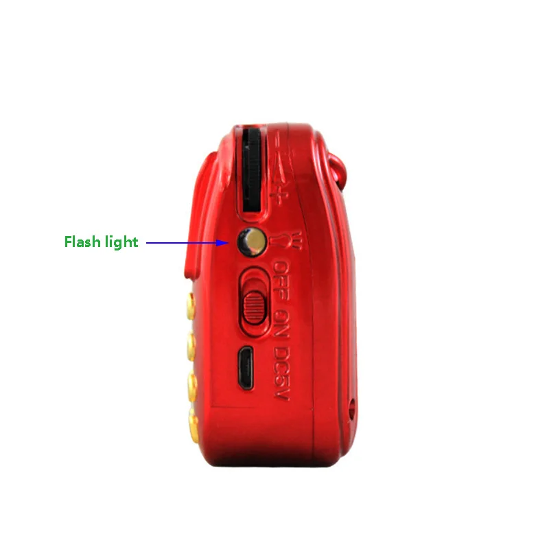 C-803 With Two 18650 Batteries Slot & LED Flashlight &Two TF Card Slot Portable Bluetooh FM Radio Wireless USB Speaker